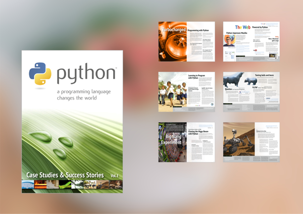 Seiten der Python-Broschüre